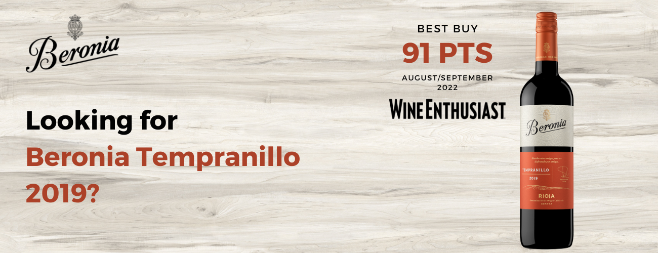 Header Beronia Tempranillo 2019